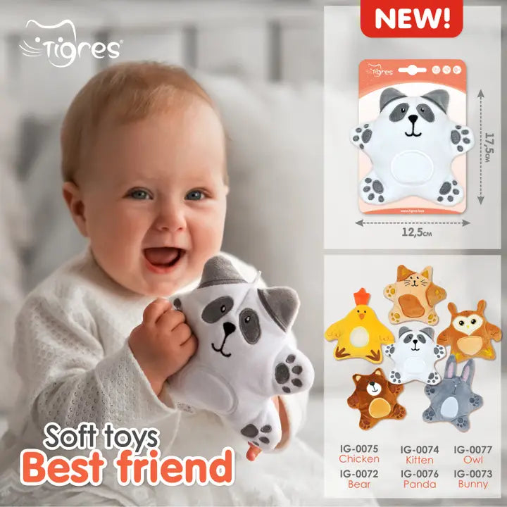 "Best Friend", Tigres Soft toy for babies from 0+ months BUNNY